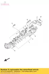 Qui puoi ordinare ingranaggio, ruota elicoidale (56t) da Yamaha , con numero parte 3L5131240000: