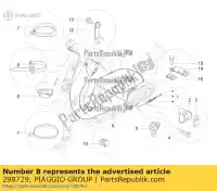 298729, Piaggio Group, Slangklem     , Nieuw