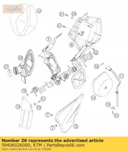 ktm 59406026000 carburetor connection boot - Bottom side