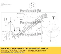 Tutaj możesz zamówić wi? Zka przewodów od Piaggio Group , z numerem części 679237: