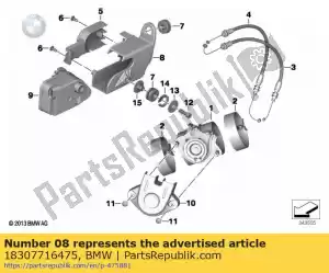 bmw 18307716475 support actuator exhaust flap - Bottom side