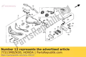 Honda 77213MBZK00 stay, l. taillight side - Bottom side