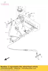 Aquí puede pedir kit de cilindro, maestro (embrague) de Yamaha , con el número de pieza 5JW264020000: