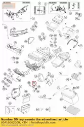 Aquí puede pedir sensor de desplazamiento de la rueda de KTM , con el número de pieza 60416062000: