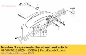 Honda 61000MGJB10ZB komplet b?otników fr. (wl) * typ - Dół