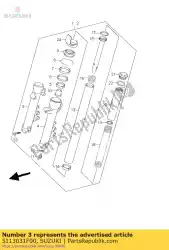 Here you can order the tube,outer rh from Suzuki, with part number 5113031F00: