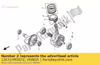 13031HM3672, Honda, set di anelli, pistone honda trx ex  trx300ex fourtrax sporttrax sportrax 300 , Nuovo