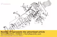 50710MG2003, Honda, support assy., casque honda r nc21-100 (g) japan xl 400 600 1986 1988 1990 1991 1992 1993 1994 1995 1996 1997 1998 1999, Nouveau