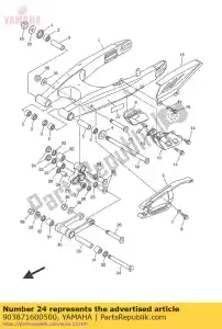 yamaha 903871600500 colarinho - Lado inferior