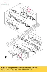 Here you can order the joint set from Suzuki, with part number 5493331G12: