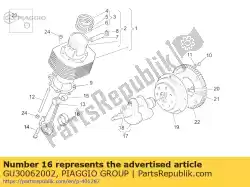 Here you can order the bearing half-shell 0. 508 mm from Piaggio Group, with part number GU30062002: