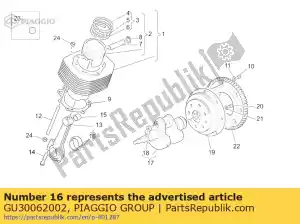 Piaggio Group GU30062002 bearing half-shell 0.508 mm - Bottom side