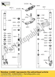 Here you can order the cap,fork,top from Kawasaki, with part number 110650780: