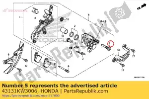 honda 43131KW3006 bullone, perno - Il fondo