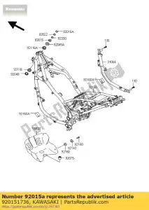 kawasaki 920151736 porca, tampa, 18 mm kr250-b2 - Lado inferior