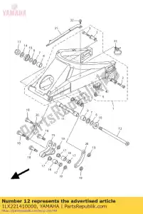 yamaha 1LX221410000 shaft, pivot - Bottom side