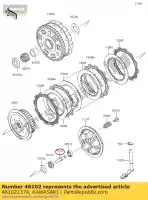 461021374, Kawasaki, staaf, trek vn800-a1 kawasaki  vn vulcan 800 900 1995 1996 1997 1998 1999 2000 2001 2002 2003 2004 2005 2006 2007 2008 2009 2010 2011 2012 2013 2014 2015 2016 2017 2018 2019 2020 2021, Nieuw