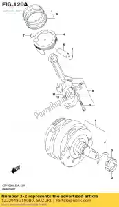 Suzuki 1222948G100B0 lager, krukas - Onderkant