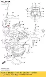 Here you can order the cap,insp. Intake from Suzuki, with part number 1117538A11: