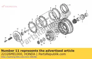 honda 22326MEL000 siège, ressort saccadé - La partie au fond