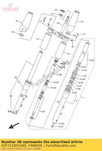 yamaha 43F231881000 o-ring - Il fondo