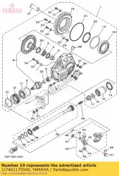 Qui puoi ordinare spessore, corona dentata (0. 40t) da Yamaha , con numero parte 1J746117Y040: