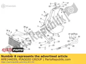 Piaggio Group AP8144059 oil level pipe - Bottom side