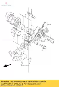 Suzuki 5930003FA0 compasso de calibre, frente, l - Lado inferior