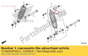 honda 51489HP5601 bush, damper - Bottom side