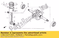 13011GY1305, Honda, jeu de segments, piston (std.) ( honda sa vision  sa50 1 50 , Nouveau