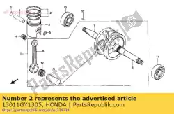 Here you can order the ring set, piston (std.) ( from Honda, with part number 13011GY1305: