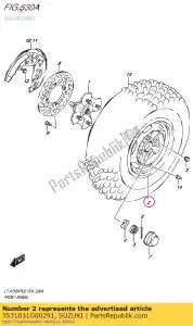 suzuki 5531031G60291 rim comp, fr whe - Onderkant