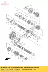 Ici, vous pouvez commander le engrenage, 5ème roue auprès de Yamaha , avec le numéro de pièce 3D8172510000: