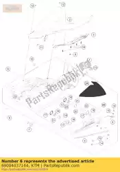 Here you can order the swing arm bolt from KTM, with part number 69004037144: