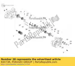 Ici, vous pouvez commander le fourchette auprès de Piaggio Group , avec le numéro de pièce 83073R: