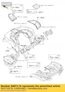 kawasaki 560710278 label-warning kvf360adf - Bottom side