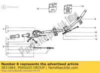 5831884, Piaggio Group, Manubrio gilera piaggio nrg nrg mc runner 50 1998 1999 2002 2003 2004, Nuovo