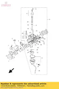 yamaha 13CE4D010000 carburateur assy 1 - Onderkant