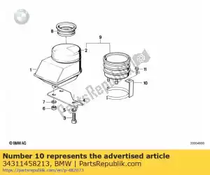 bmw 34311458213 houder (tot 12/1992) - Onderkant