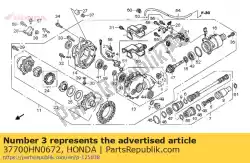 Aquí puede pedir conjunto de sensores, velocidad de Honda , con el número de pieza 37700HN0672: