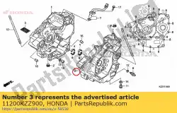 Ici, vous pouvez commander le carter comp., l. Auprès de Honda , avec le numéro de pièce 11200KZZ900: