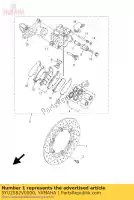 5YU2582V0000, Yamaha, remschijf achter yamaha mt 1670 2005 2006 2007 2008 2009, Nouveau