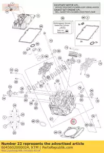 ktm 6043602000024 cilinderkop voor cpl. - Onderkant