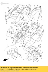 Aprilia 654173, Soporte, OEM: Aprilia 654173