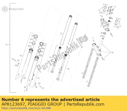 Aprilia AP8123697, Pier?cie? stop, OEM: Aprilia AP8123697