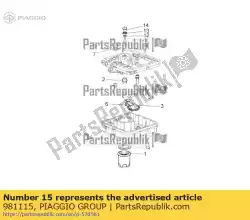 Tutaj możesz zamówić uszczelka od Piaggio Group , z numerem części 981115:
