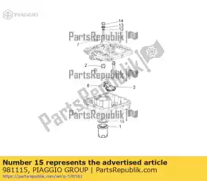 Piaggio Group 981115 uszczelka - Dół