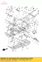 5NDF13160100, Yamaha, ficar, motor 3 yamaha yfm 400 450 2003 2004 2005 2006 2007 2008 2009 2010, Novo