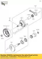 920451293, Kawasaki, Cuscinetto a sfere klx110-a1 kawasaki  klx 110 125 2002 2003 2005 2006 2007 2008 2009 2010 2011 2012 2013 2014 2015 2016 2017 2018 2019 2020 2021, Nuovo