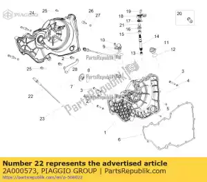 Piaggio Group 2A000573 varilla de aceite - Lado inferior